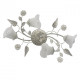 Plafonnier blanc flora 4 ampoules 25 cm