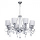 Suspension chromée elegance 8 ampoules 100 cm
