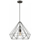Suspension noir mat telford 1 lumières