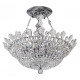 Suspension blanche crystal 12 ampoules 55 cm