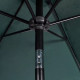 Parasol vert avec poteau en acier 3m 