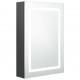 Armoire de salle de bain à miroir LED 50x13x70 cm - Couleur au choix Gris