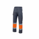 Pantalon bicolore haute visibilité velilla - Couleur et taille au choix Gris-Orange