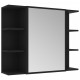 Armoire à miroir de bain 80x20,5x64 cm aggloméré - Couleur au choix Noir