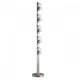 Lampadaire argenté techno   123 cm