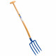 Fourche à bêcher manche 90 cm jad jardin