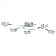 Plafonnier chromé techno 5 ampoules 23.5 cm