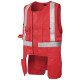 Gilet Porte-Outils Hiver Rouge