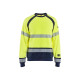 Sweat Multinormes Jaune fluo/Marine 30881762 - Taille au choix