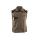 Gilet sans manches Industrie 31641800 - Couleur et taille au choix Beige-Noir