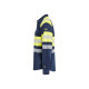 Chemise multinormes Marine/Jaune-Fluo 32291517 - Taille au choix 