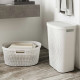 Ensemble de paniers à linge 2 pcs infinity 40l+60l blanc 