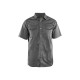 Chemise TWILL manches courtes 32961190 - Couleur et taille au choix Gris-clair