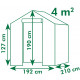 Serre de jardin plantea 4m² 