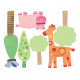 Stickers chambre bébé le zoo 