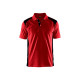 Polo Piqué 33241050 - Couleur et taille au choix Rouge-Noir