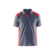 Polo Piqué 33241050 - Couleur et taille au choix Gris-clair-rouge