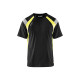 T-shirt détails fluo 33321030 - Couleur et taille au choix Noir-Jaune fluo