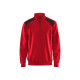 Sweat col camionneur 33531158 - Couleur et taille au choix Rouge-Noir