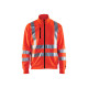 Sweat zippé haute-visibilité 33581974 - Couleur et taille au choix Rouge fluo