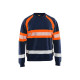 Sweat haute-visibilité 33591158 - Couleur et taille au choix Marine-Orange fluo