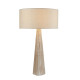 Lampe bark, bois marron lavé, avec abat-jour