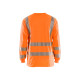 T-shirt à manches longues col V haute-visibilité anti-UV polyester 33851013 - Couleur et taille au choix 