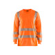 T-shirt longues col V anti- UV coloris au choix 33851013 Orange fluo