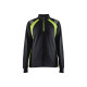 Sweat col camionneur femme 34031158 - Couleur au choix Noir-jaune fluo