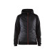 Veste hybride à capuche femme 34642526 - Couleur au choix Noir-Rouge