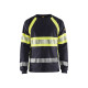 T-shirt à manches longues multinormes Marine/Jaune-Fluo 34841761 - Taille au choix