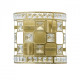 Applique murale dorée classic 2 ampoules 14 cm