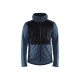 Sweat zippé à capuche 35402533 - Couleur et taille au choix Bleu-guède-Noir