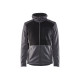 Sweat zippé à capuche 35402533 - Couleur et taille au choix Noir-Gris clair