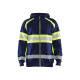 Sweat zippé à capuche haute-visibilité 35521158 - Couleur au choix