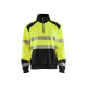 Sweat col camionneur haute-visibilité 35562528 - Couleur et taille au choix Jaune fluo-noir