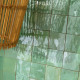 Zellige marocain artisanal - vert d'eau 5x5 cm - mosaïque mur (vendu par plaque de 30x30 cm) 