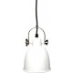 Petite suspension indus en métal blanc