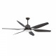 Ventilateur de plafond avec lumière marron tilos 2 ampoules