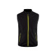 Gilet softshell +stretch sans manches 38502516 - Couleur et taille au choix Noir-Jaune fluo