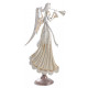 Statuette ange en métal doré et paillettes