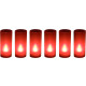 Bougies led souffle (lot de 6) - Coloris au choix