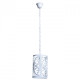 Suspension blanche country 1 ampoule 110 cm