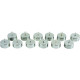 12 bougies argent leds