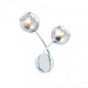 Applique aerith, chrome et verre, 2 ampoules