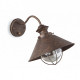 Aplique murale de jardin brun foncé nautica h26 cm 1 ampoule