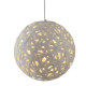 Suspension 50 cm avalon, rotin blanc