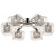 Plafonnier chrome nottingham 6 lumières