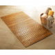 Tapis de bain bambus 60x115 cm marron 