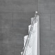 Tringle de rideau de douche télescopique 75-125 cm chrome 